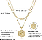 Dainty Initial Paperclip Necklace - view 2