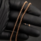 Rose Gold Box Chain Necklace