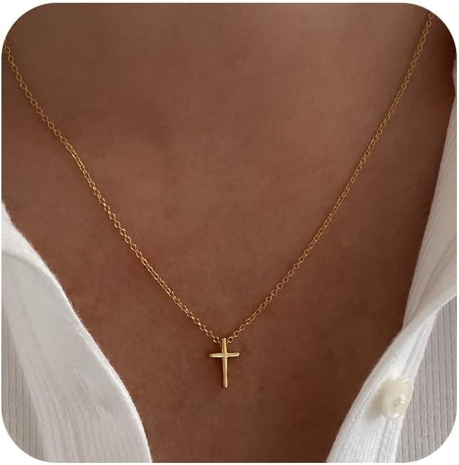 Dainty Gold Cross Necklace