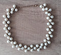 Elegant Gold Pearl Necklace