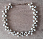 Elegant Gold Pearl Necklace