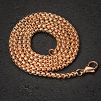 Rose Gold Box Chain Necklace - view 2